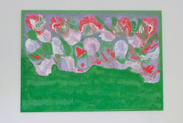 Glückspilze Acrylgemälde in Pouringtechnik 140x100x3 cm