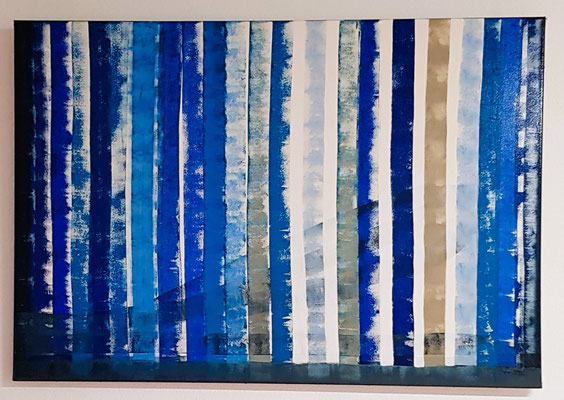 Administration Acrylgemälde im Konstruktivismus 130x90x3 cm