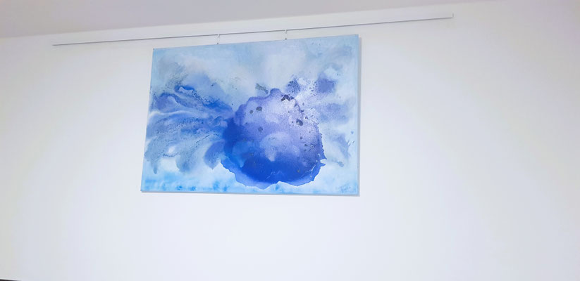 Keilrahmenbilder Fisch blau Atelier Pur