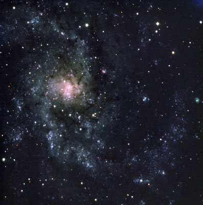 Dreiecksgalaxie M33 in Halpha, OIII und SII (70cm RC LSW Heidelberg)