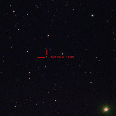 Quasar KUV 18217+6419 in Breitbandfiltern (70cm RC LSW Heidelberg)