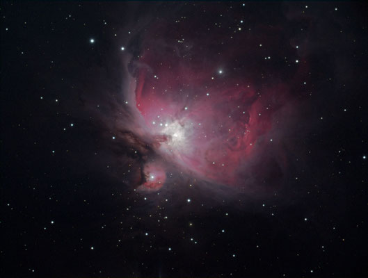Orionnebel M42/43 (200mm f/5 Makutsov-Newton)