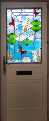 Vitrail pour porte d'entrée