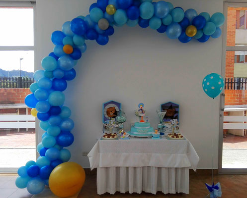 Decoración con globos baby shower Cajicá Chía Bogotá