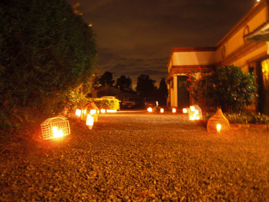 luminarias o faroles de papel