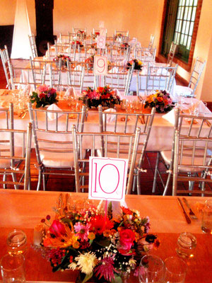 Decoración boda con flores