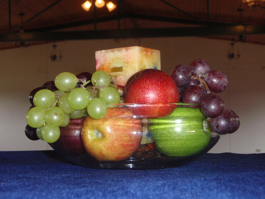 Decoración con frutas