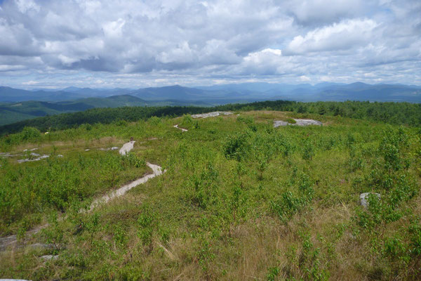 The finished trail to the summit