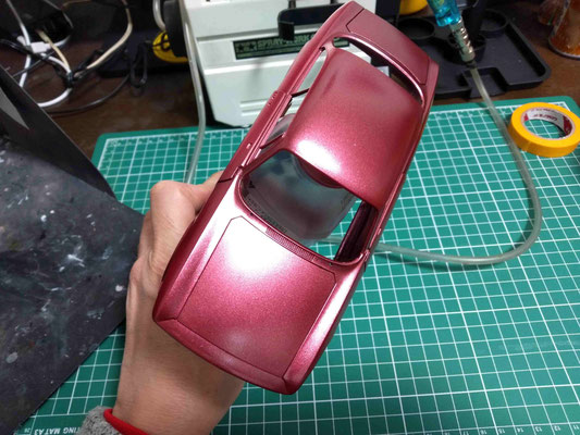 アルファロメオGTAのボディ塗装
