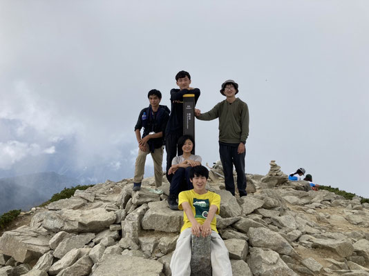 唐松岳に登頂