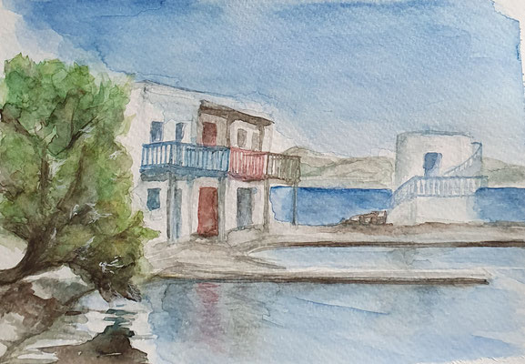 Embourios, Milos / Aquarell 2022