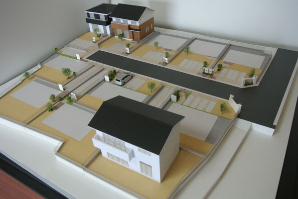建築模型　住宅模型　分譲地模型