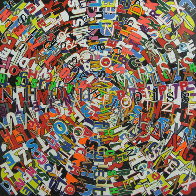 Lass uns Freundle bleiben, 100 x 100 cm, 2015