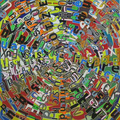 Schmutzige Wäsche, 90 x 90 cm, 2013