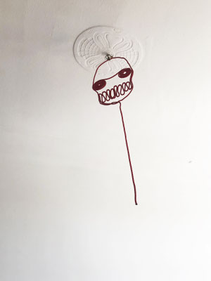 Red Soul, 160 x 38 cm, rope, resin, 2014
