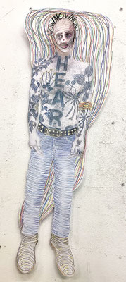 The Occupator, 120 x 50 x 5 cm, (kinetic)