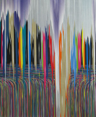 Colors Conquer The Earth, Ahhh, 120 x 100 cm, 2014