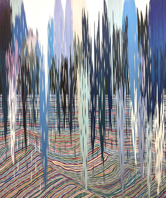 Augen zu!, 208 x 175 cm, 2017