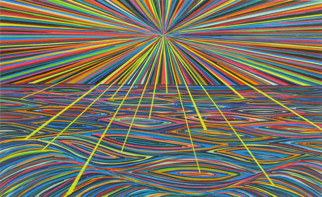 Kreationistische Farbenlehre (Gott gibt gelb), 37 x 56cm, 2015