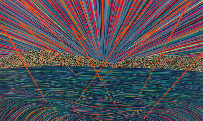 Walk On Water On My Hands Again, 100 x 60 cm, 2017