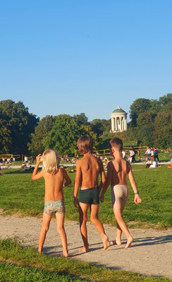 im Englischen Garten - "gute Freunde ... ", 18.09.25