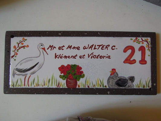 Plaque famille