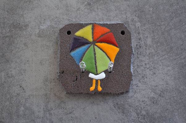 Accroche torchons ou clés 10 x 10 cm / 2 crochets