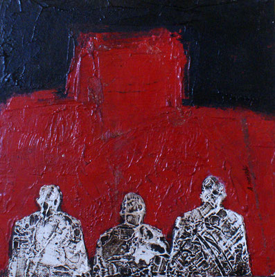 Sans titre 2016 Untitled 36x33 cm Mixed media on paper 