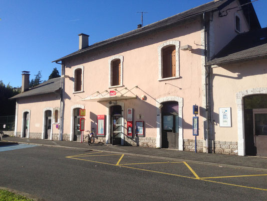 L'entrée de la Gare de Mende