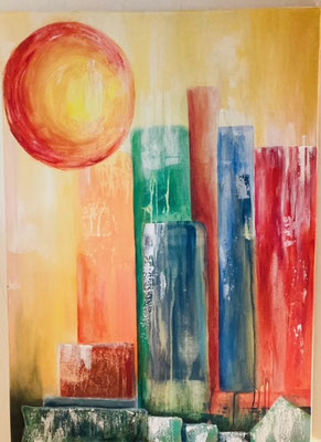  "Licht" 100 x 70 cm von Sybille Stiblewski