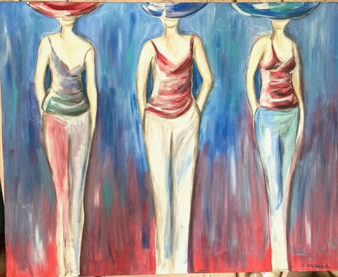 "Laufsteg" 100 x 80 cm von Sybille Stiblewski