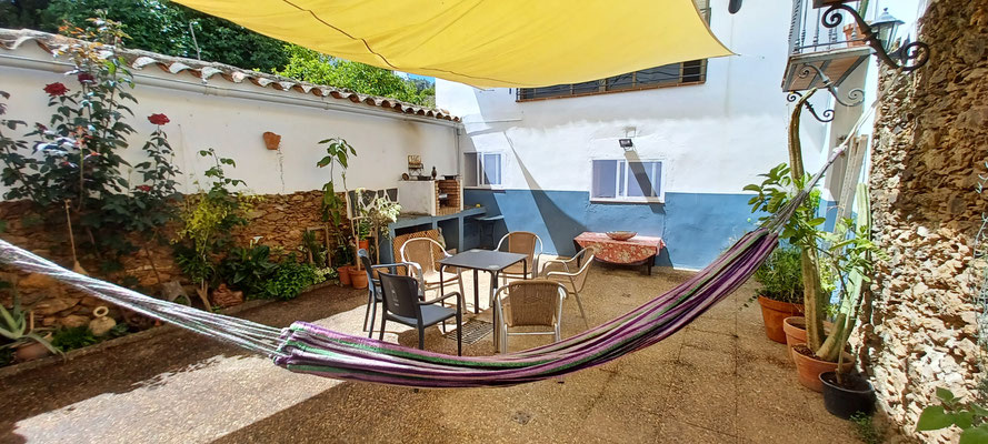 Patio Alojamiento Rural Cortelazor Casa Maricolilla