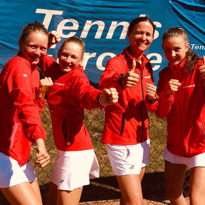 Juni 2019: Gewinn der Qualifikation anlässlich der Tennis Europe Team-EM U14 in Rakovnik, Tschechien