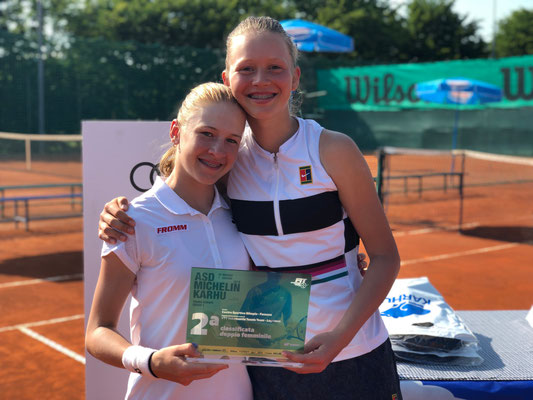 Mai 2019: Doppel mit Karolina Kozakova am TE U16 in Fossano, Italien