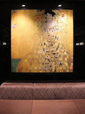 Sofaecke mit Klimtbild