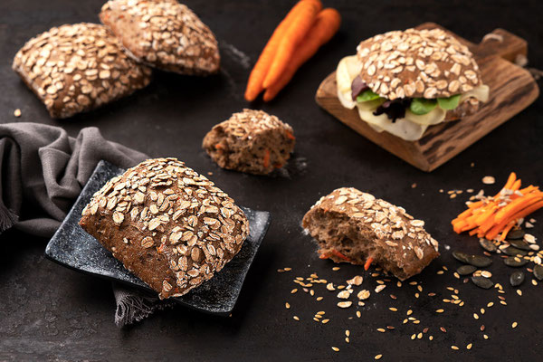 Hafer-Möhren-Brötchen