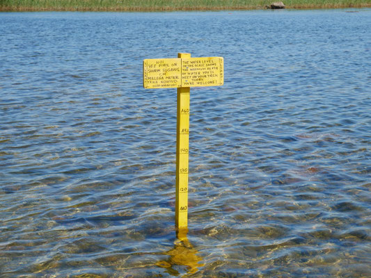 Vilsandie Wanderung; Wasserstand