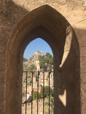 Aussicht Berg Burg Schloss Xativa Aussicht Fenster