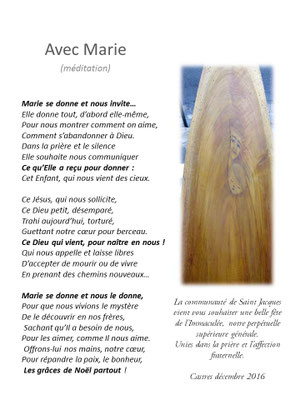 Méditation sur Marie