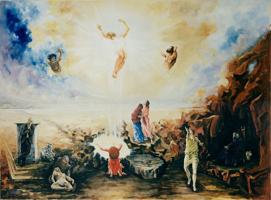 Ferdinando Pagani, "Dio è amore" (Pala d’altare per la chiesa dei Frati di Busto), 1997, olio, 3x4 m.