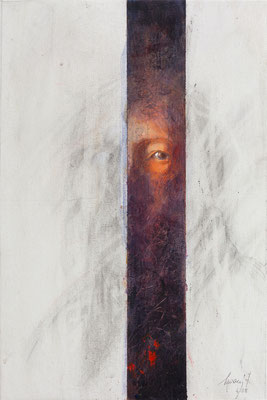 Ferdinando Pagani, "Autoritratto", 2008, acrilico, 45x30 cm.