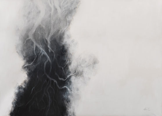 Ferdinando Pagani, "...dove finiscono?", 2014-15, acrilico su tela, 180x260 cm.