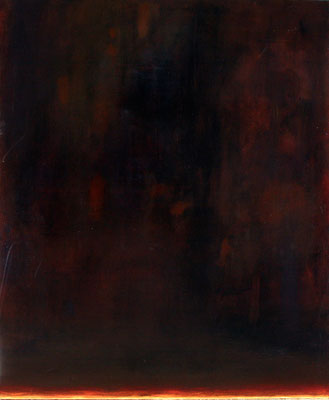 Ferdinando Pagani, "Si fece buio su tutta la terra", 2009, acrilico su tela, 120x100 cm.