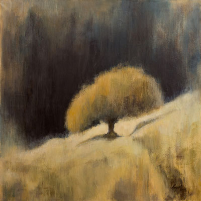 Ferdinando Pagani, "L'albero di Erminia", 2004, acrilico, 105x105 cm.