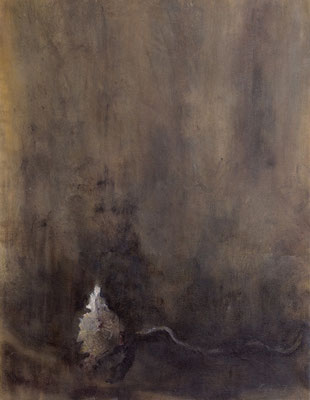 Ferdinando Pagani, "Papavero argentino", 2000, acrilico su retro della tela, 70x50 cm.