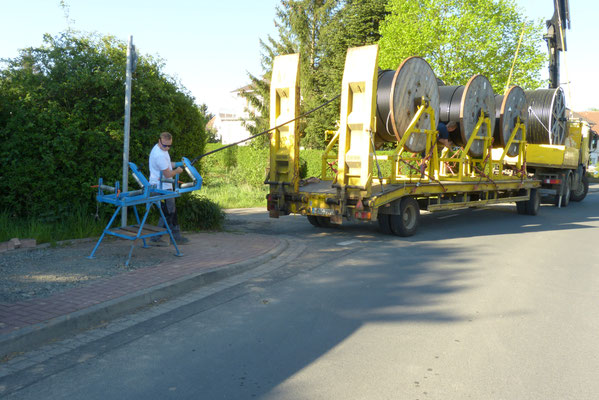 Bauarbeiten an der Erdkabelverlegung - Foto: Björn Behrendt