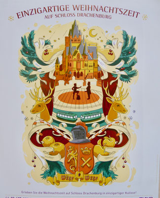 Schloss Drachenburg im Winterzauber