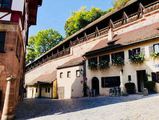 Innere Stadtmauer in Nürnberg Sehenswürdigkeiten Deutschland Nürnberg