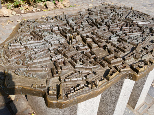 Bronzebild der Stadt Nürnberg Sehenswürdigkeiten Deutschland Nürnberg