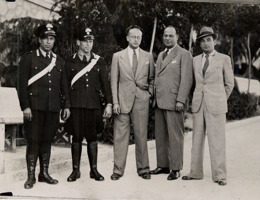 Giacomo Nagler (Kubi) con i carabinieri a Casoli il 01.06.1941